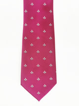 Corbata buganvilla con flor de lis grande blanca - DiversoMen