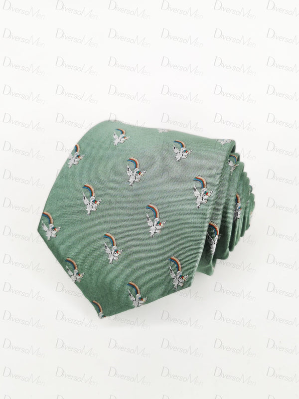 Corbata Verde Pastel Curro Expo92 Corbatas