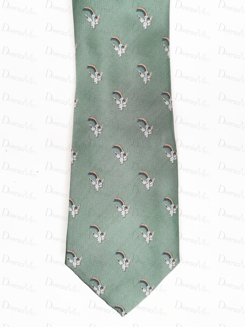 Corbata Verde Pastel Curro Expo92 Corbatas