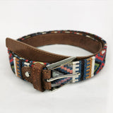 Ceinture ethnique bleue réglable