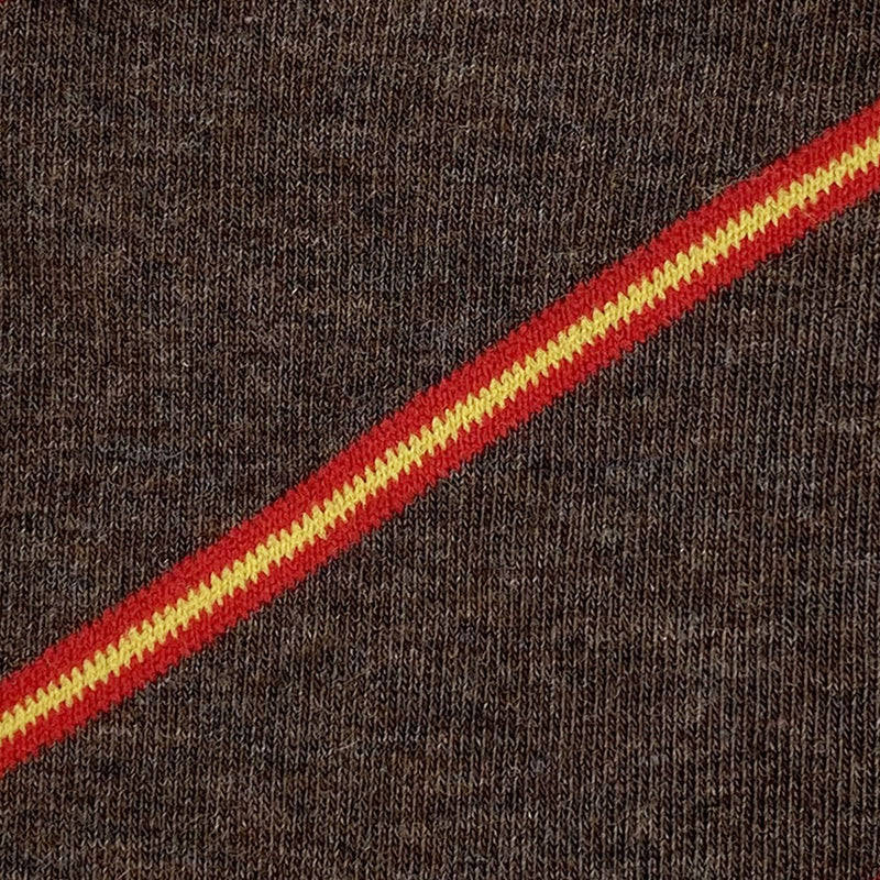 Chaussettes marron à rayures drapeau de l'Espagne