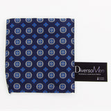 Pañuelo azul marino con medallones azules - DiversoMen
