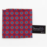 Pañuelo rojo con medallones azules - DiversoMen