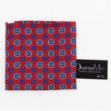 Pañuelo rojo con medallones azules - DiversoMen