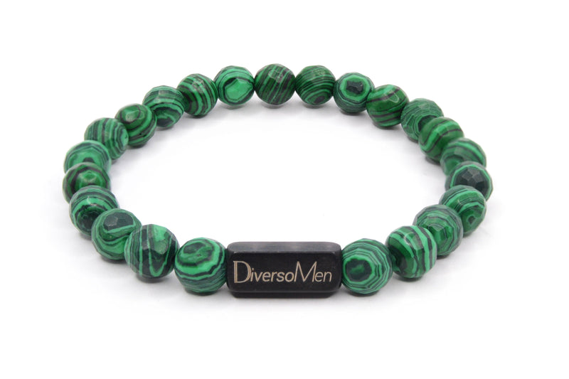 Pulsera básica de Malaquita - DiversoMen