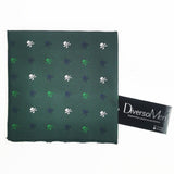 Pañuelo verde oscuro con calaveras piratas azul y blanco - DiversoMen