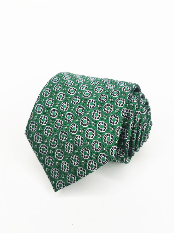 Corbata verde medallas classic - DiversoMen
